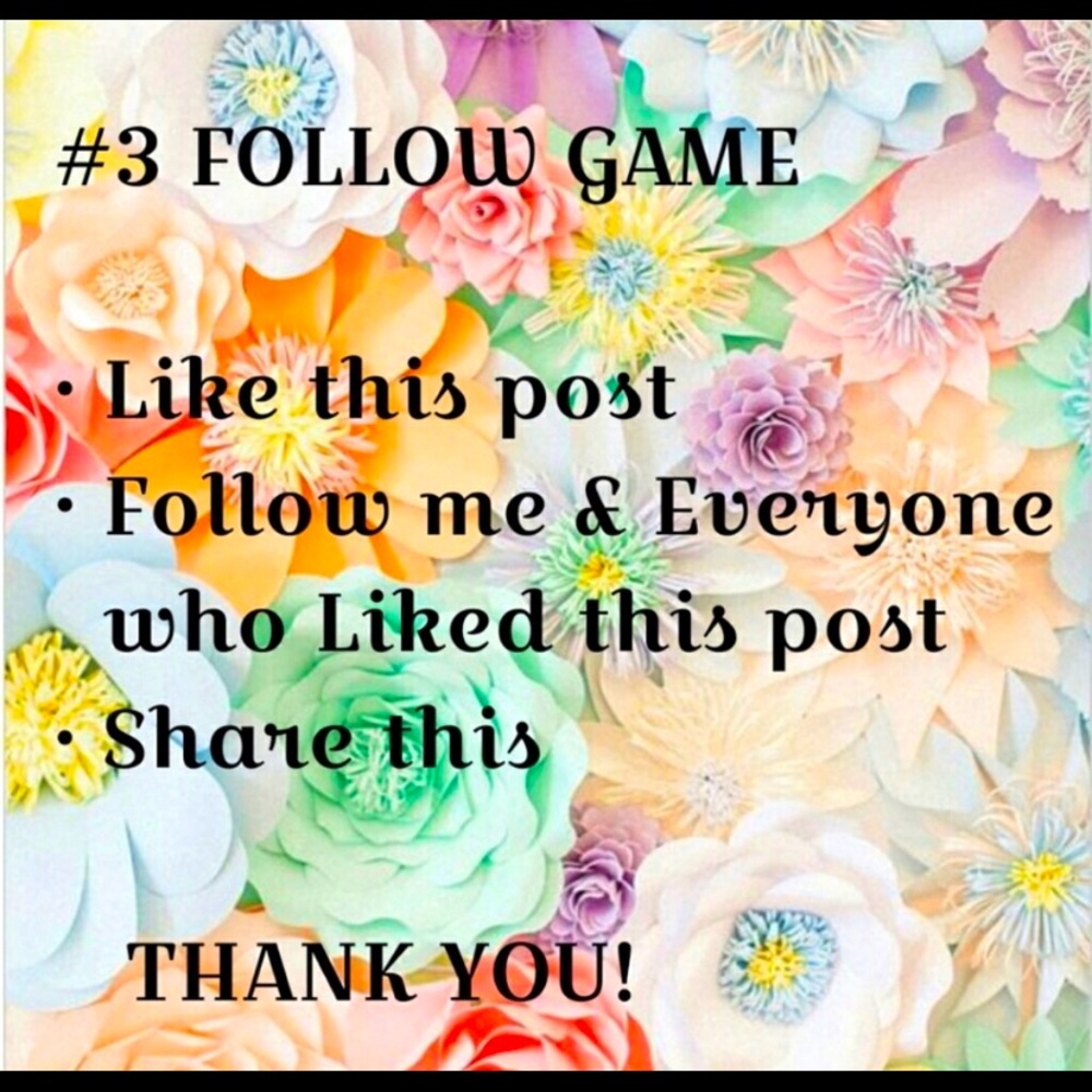 Follower game 👣🏃🏽‍♀️🏃🏻